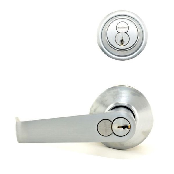 Schlage Commercial S251RSAT626 S200 Entry Double Locking Full Size Saturn Lever C Keyway 16-481 Latch 10-109 S251RSAT626